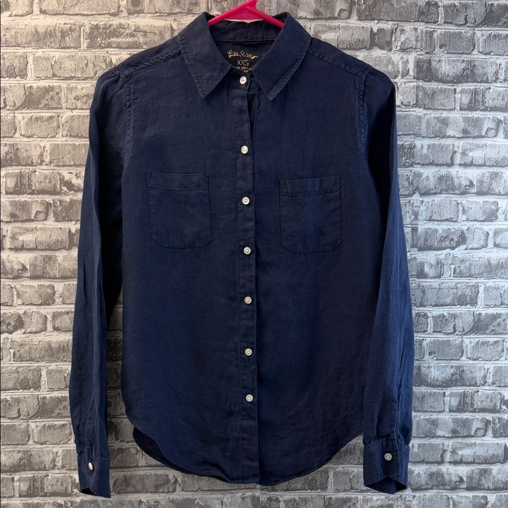 Lilly Pulitzer Casual Button-Down linen Shirt